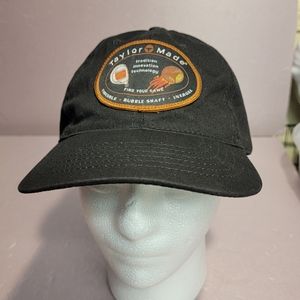 Vintage Taylor Made OS Strapback Black Golfer Cap